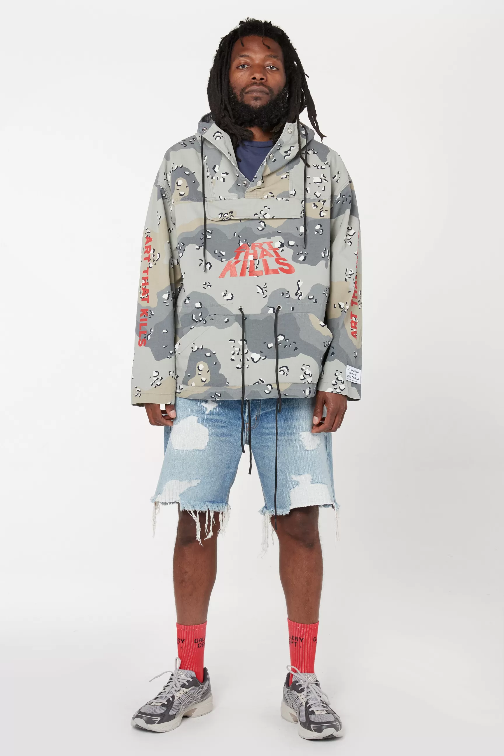 Clearance Gallery Dept Atk Anorak Grey Storm Camo