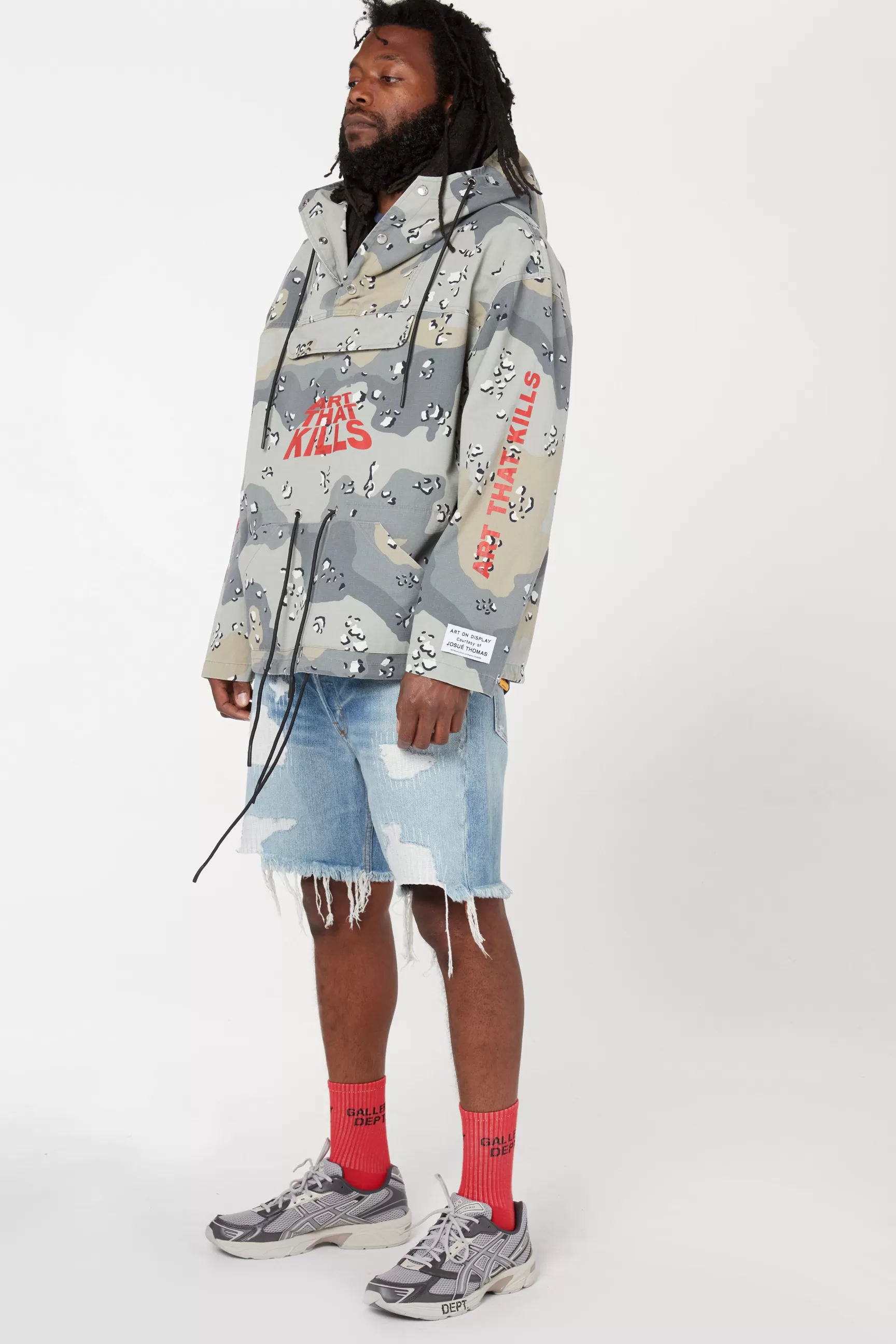 Clearance Gallery Dept Atk Anorak Grey Storm Camo