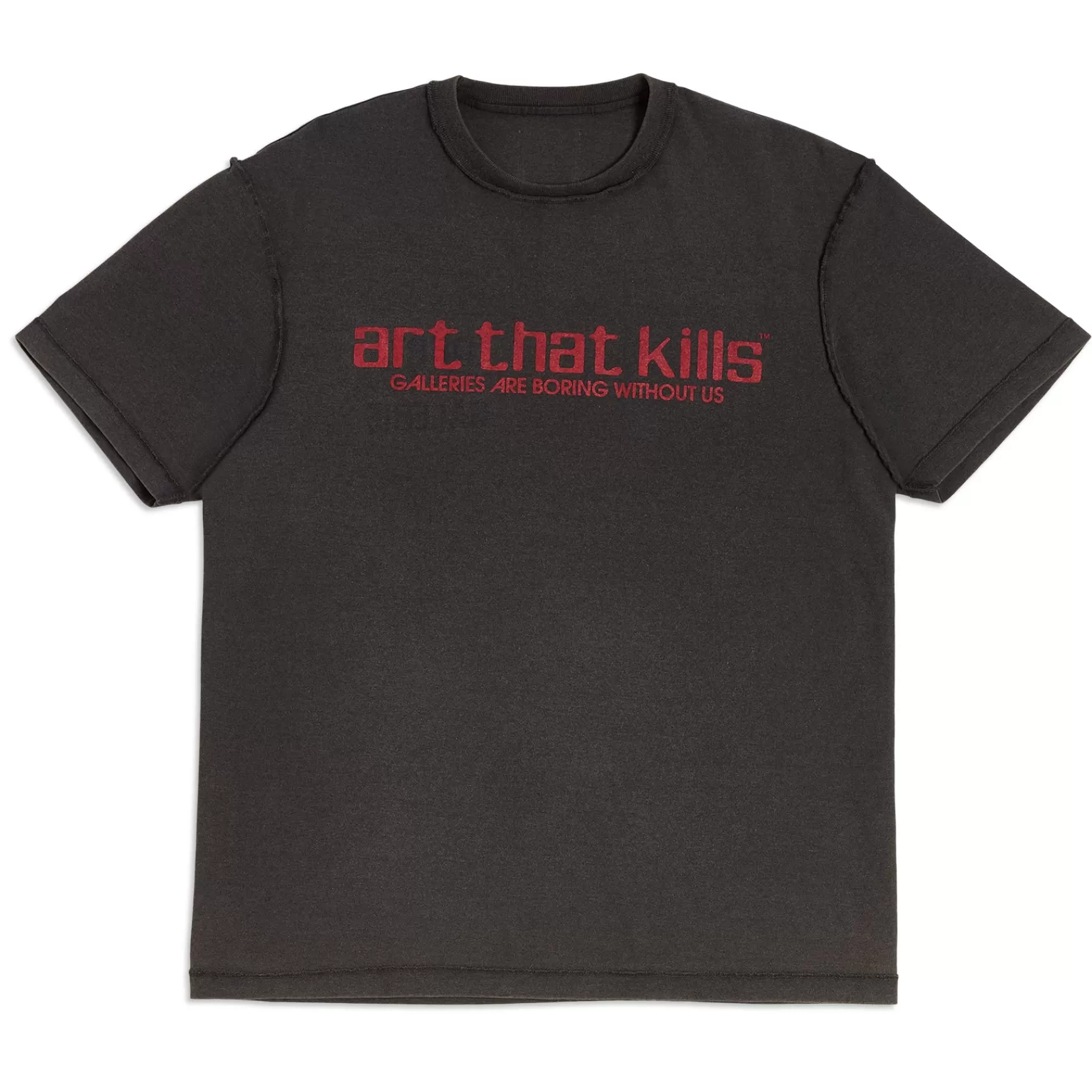 Outlet Gallery Dept Atk Reversible French Logo Tee Faded Black