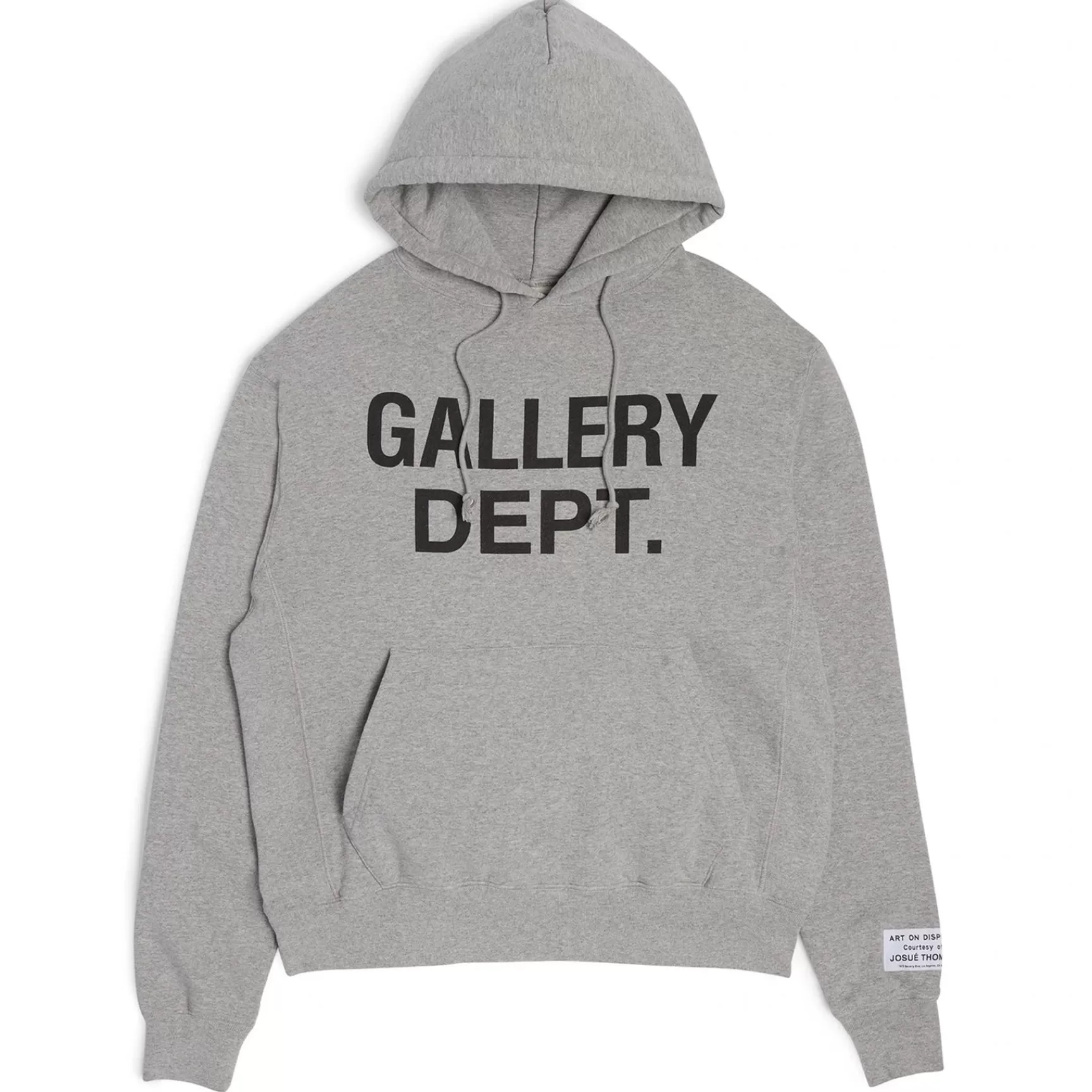 Best Gallery Dept Center Logo Hoodie Heather Grey