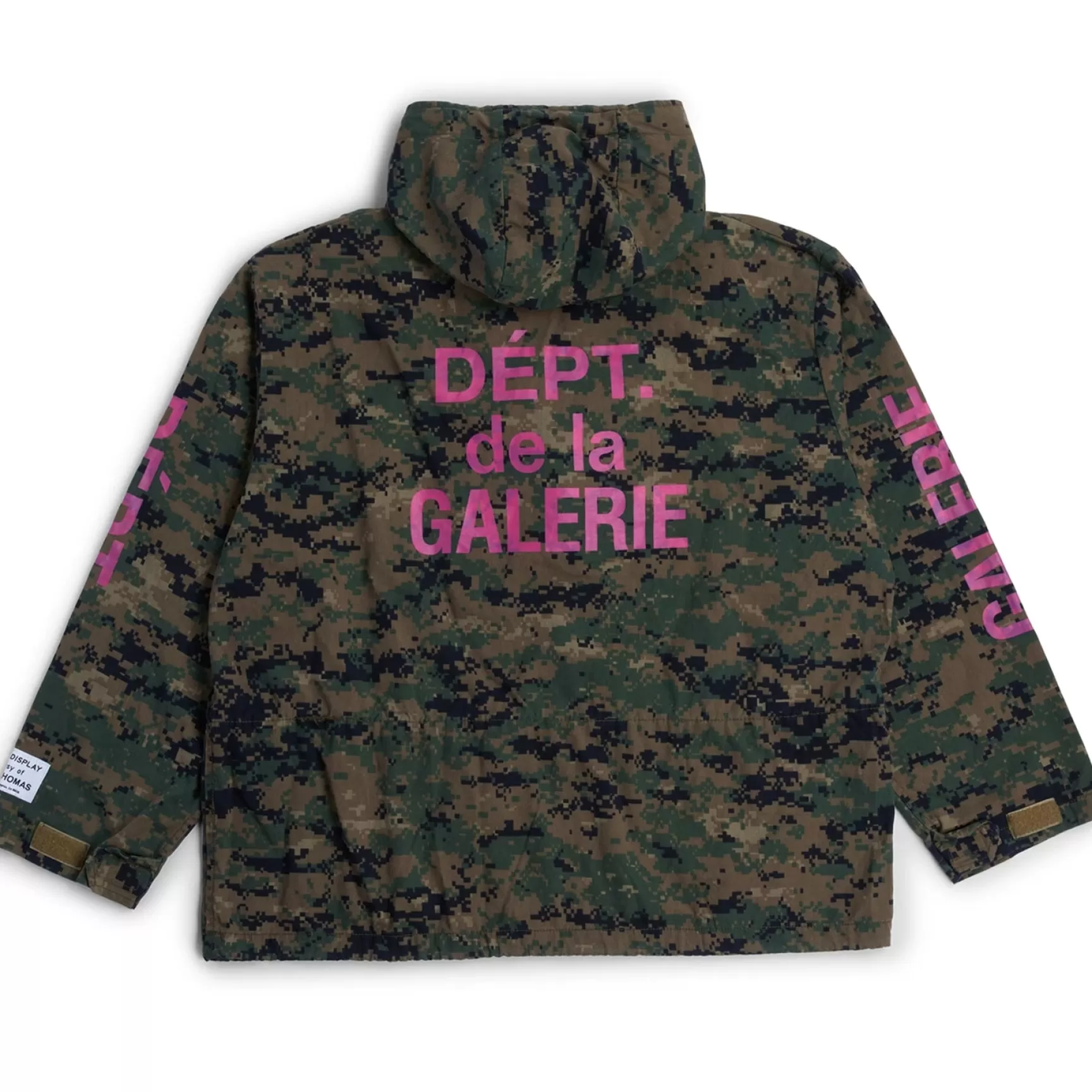 Fashion Gallery Dept Digital Camo Anorak Green Camo