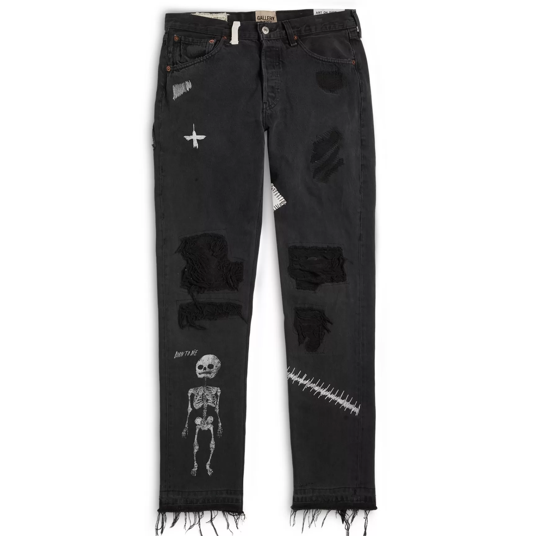 Cheap Gallery Dept Fuck Face Denim Black