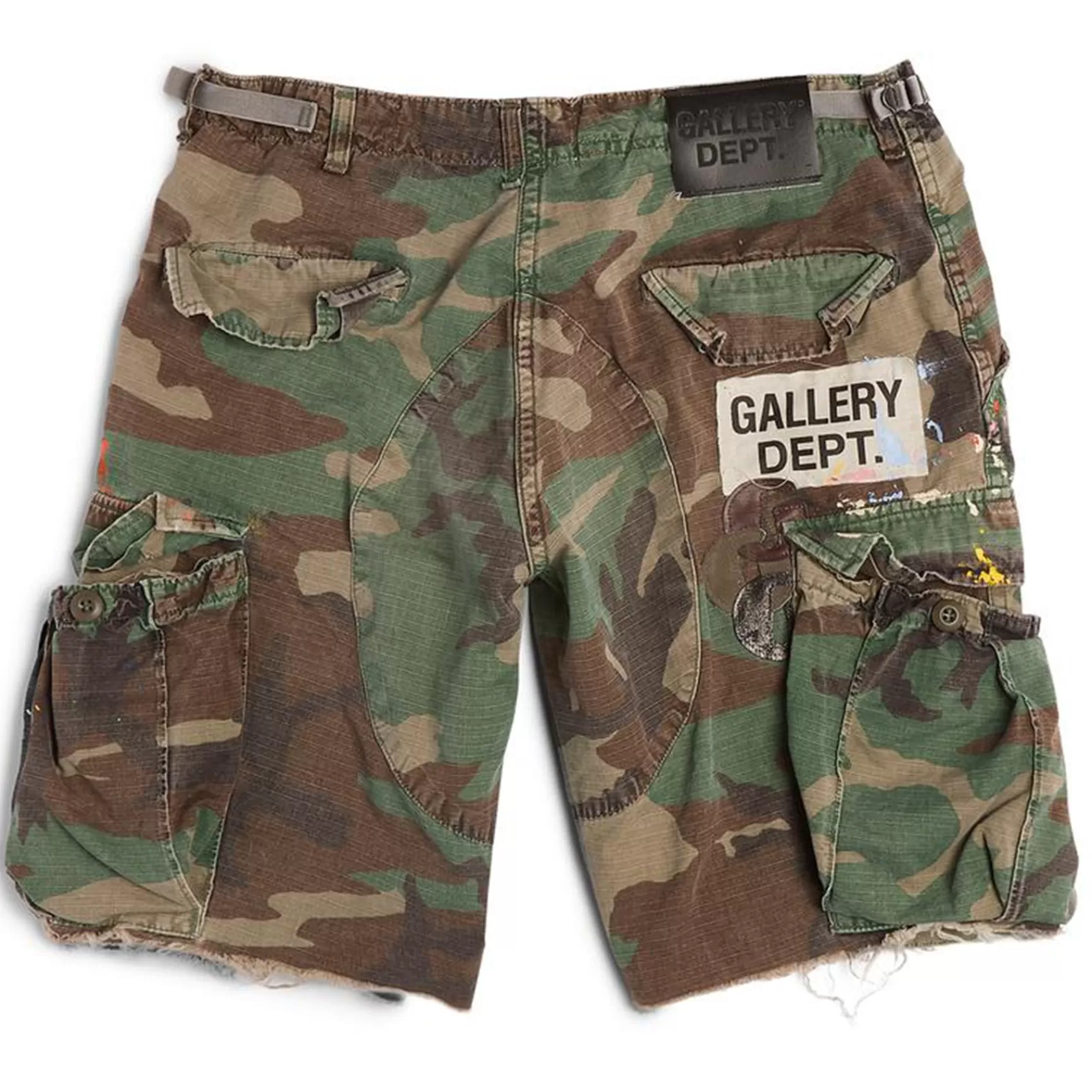 Hot Gallery Dept G Patch Woodland Cargo Shorts Camo