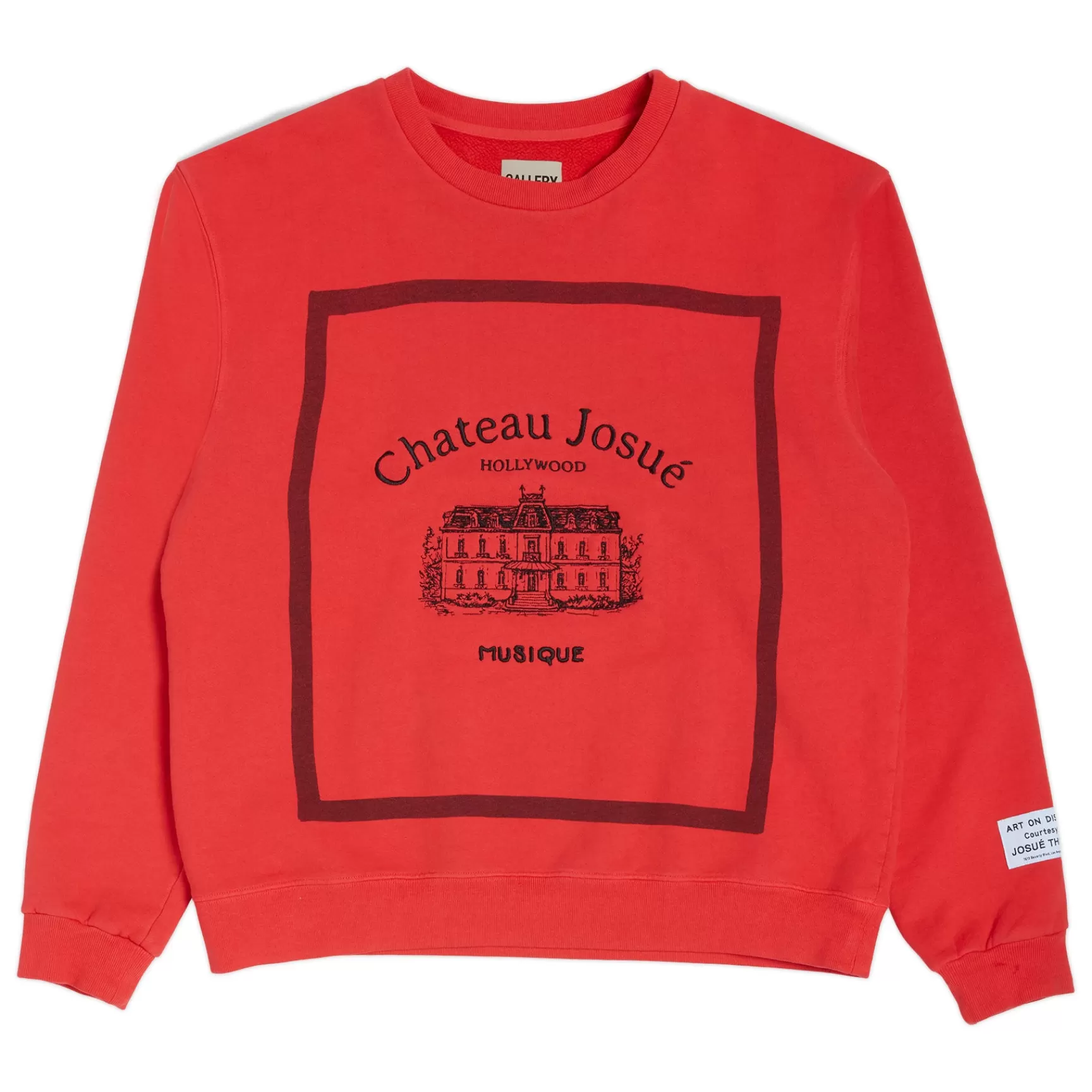 Discount Gallery Dept Musique Crewneck Sweatshirt Red