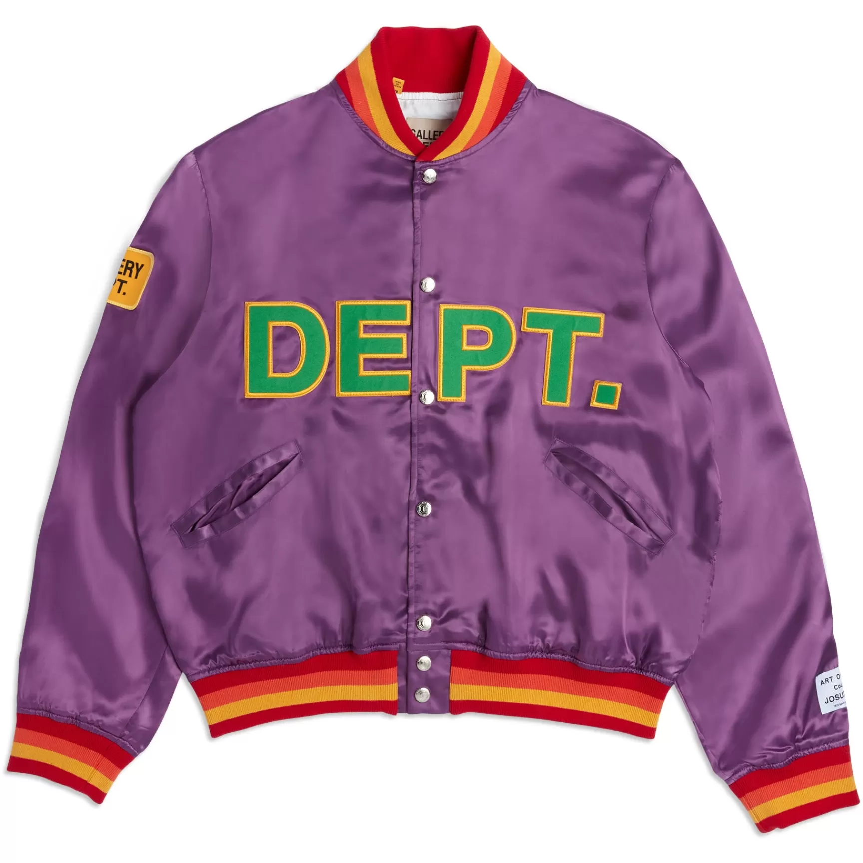 Shop Gallery Dept Mvp Satin Jacket Purple