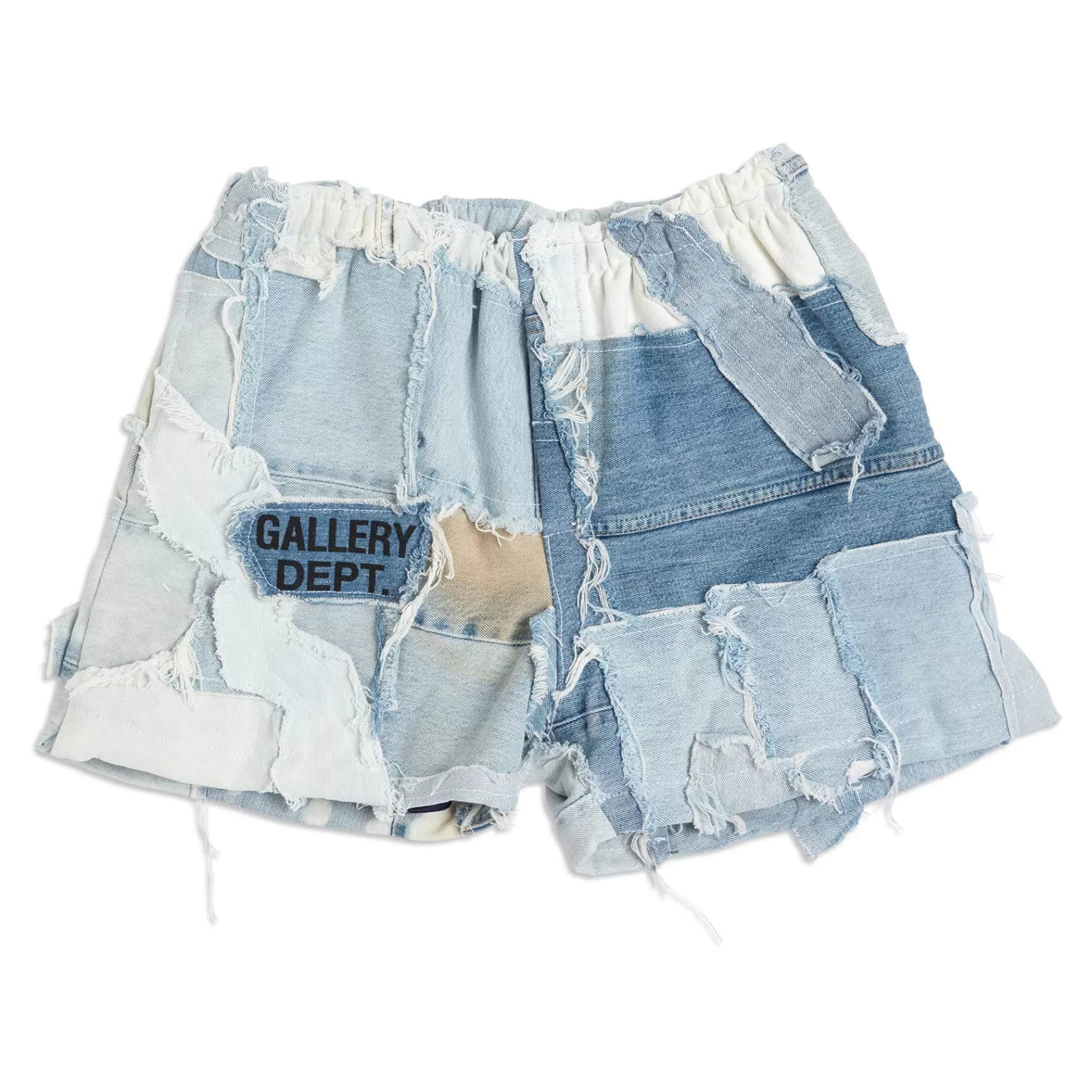 Outlet Gallery Dept Patchwork Denim Zuma Shorts Blue