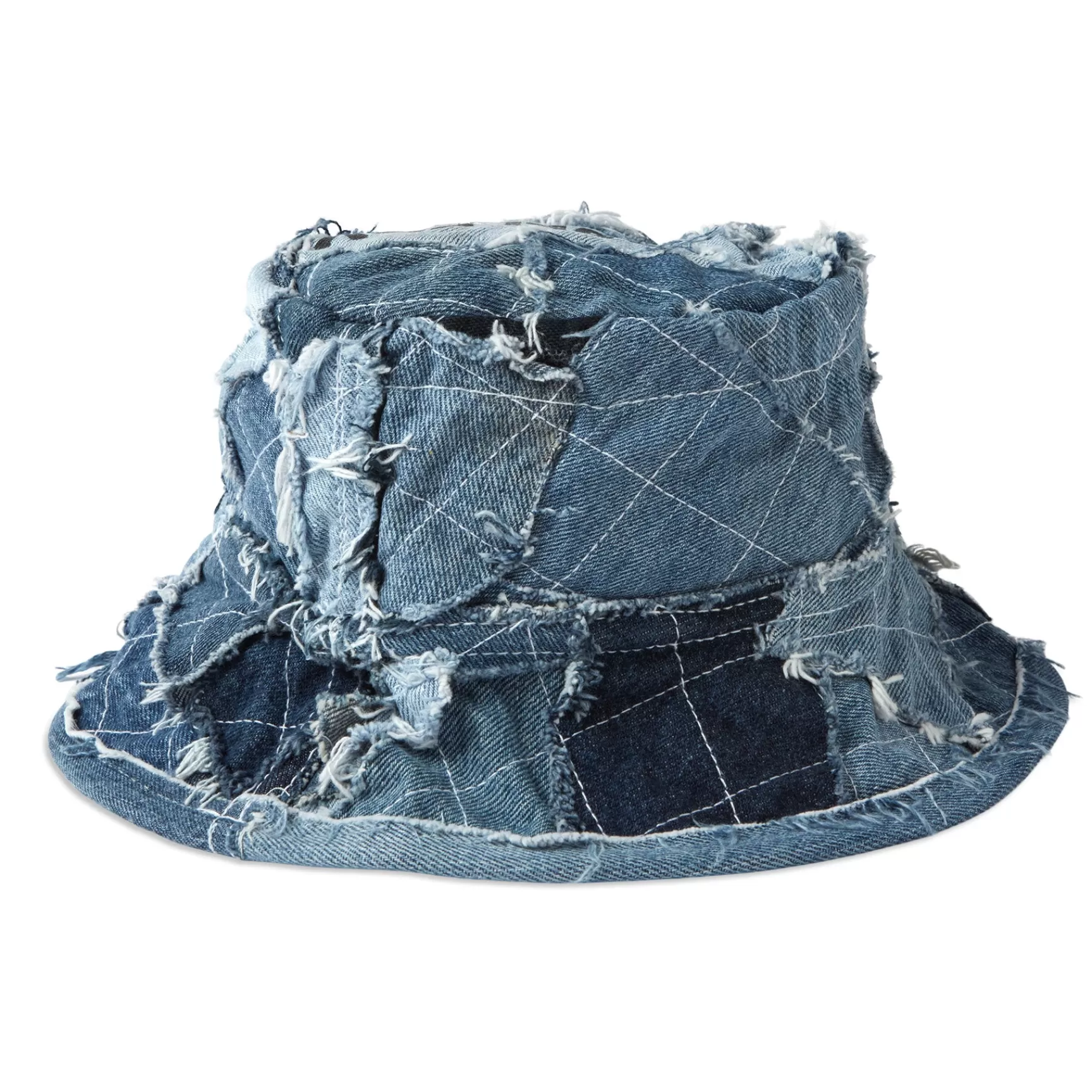 Cheap Gallery Dept Rodman Denim Quilted Bucket Hat Blue