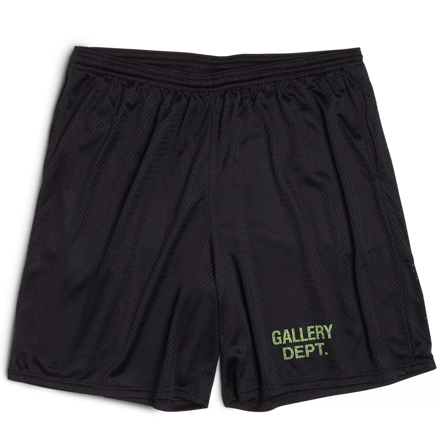 Hot Gallery Dept Studio Gym Shorts Dark Navy W/ Lime Logo