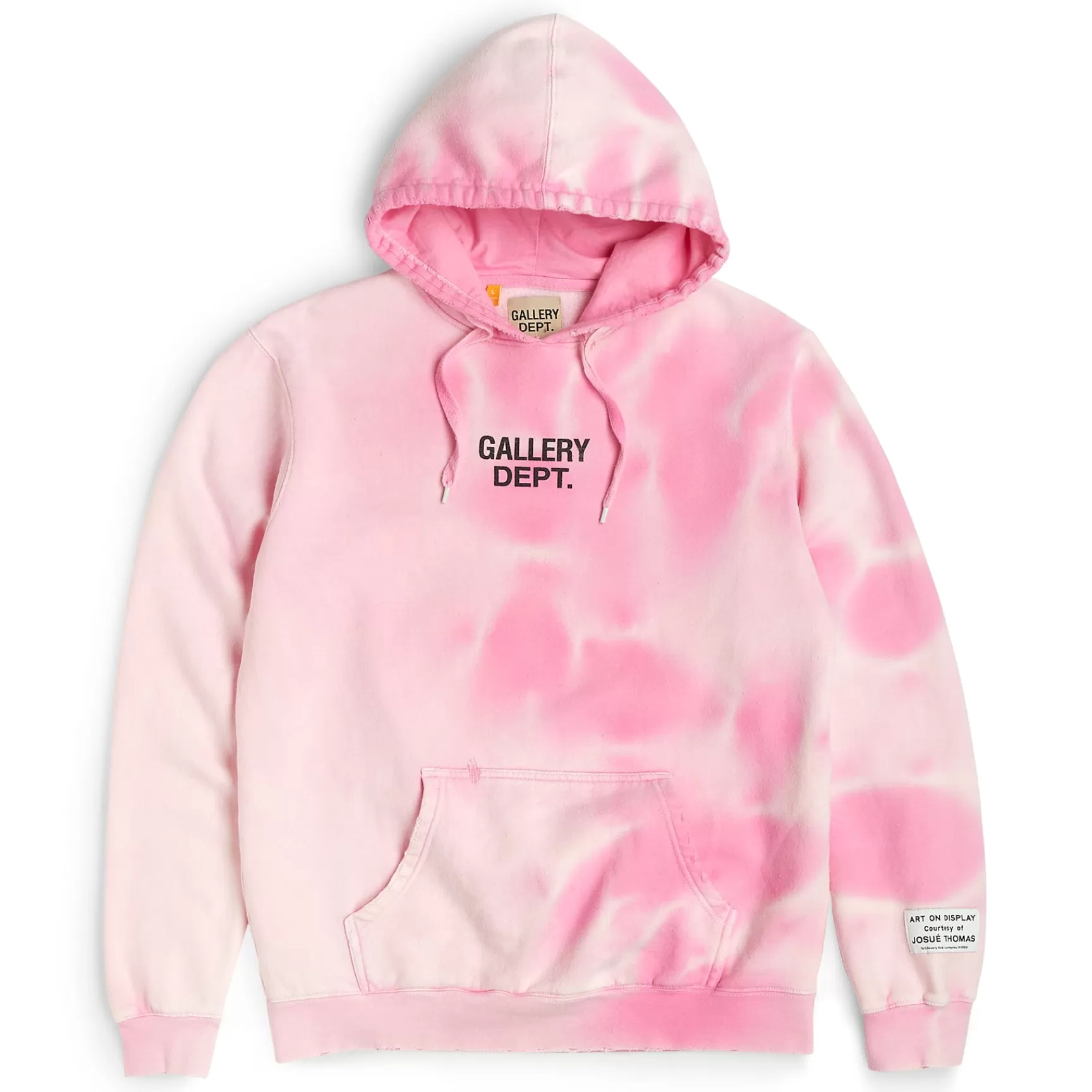 Cheap Gallery Dept Sunfaded Center Logo Hoodie Pink