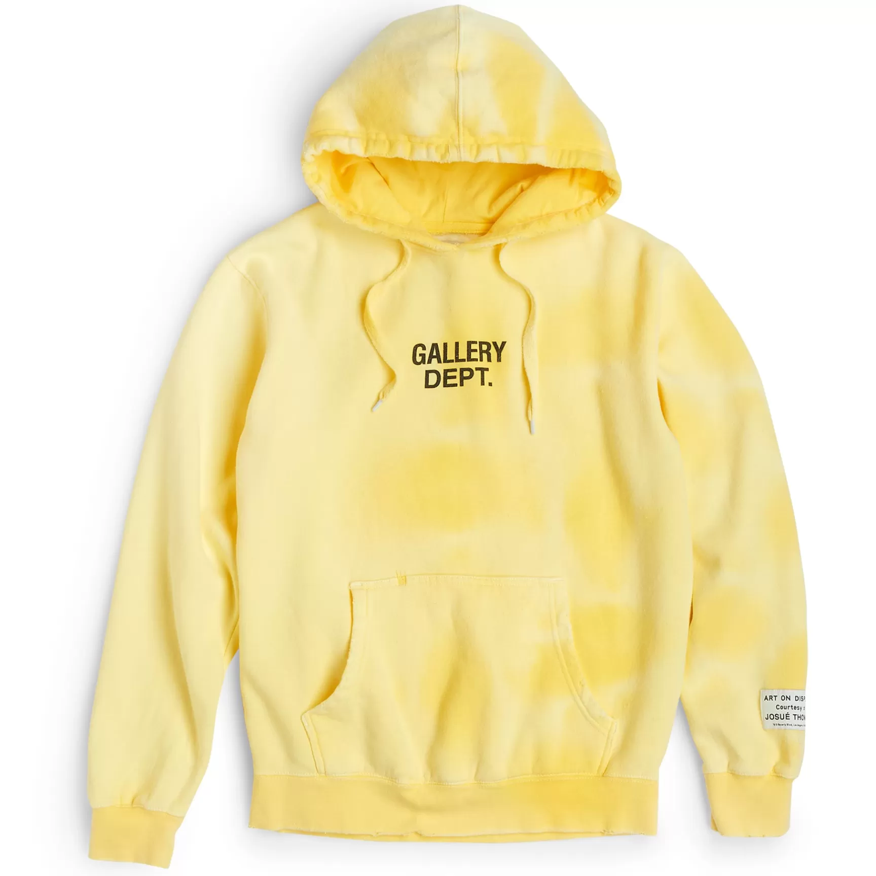 Flash Sale Gallery Dept Sunfaded Center Logo Hoodie Yellow