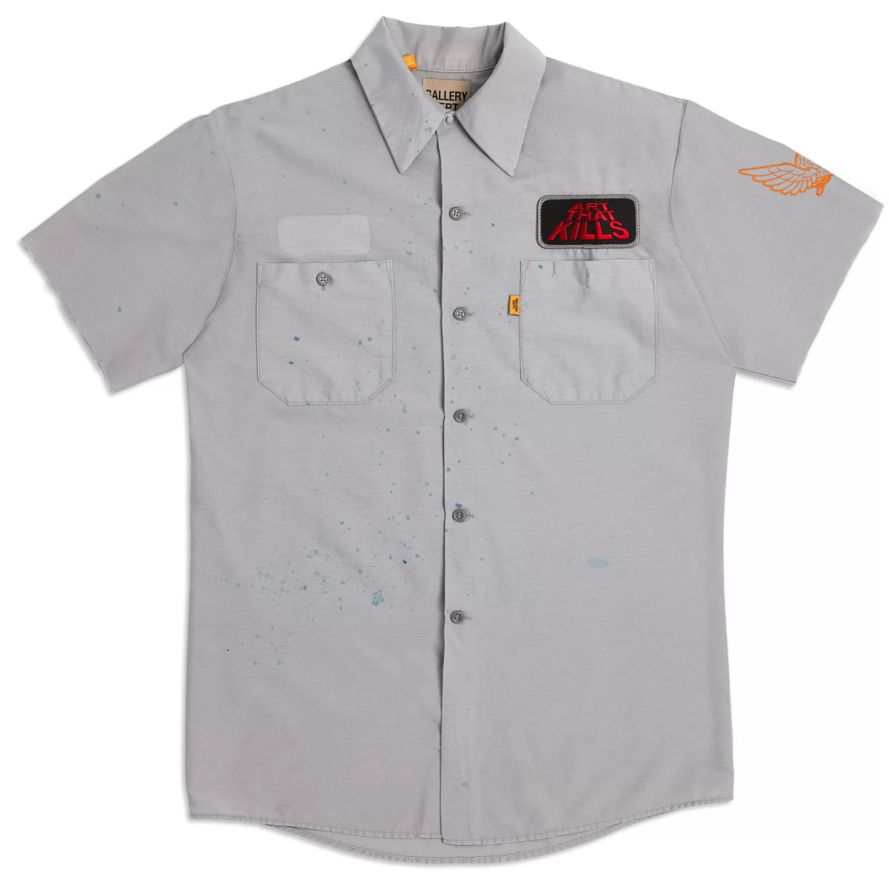 Online Gallery Dept Vintage Mechanic Shirt Grey